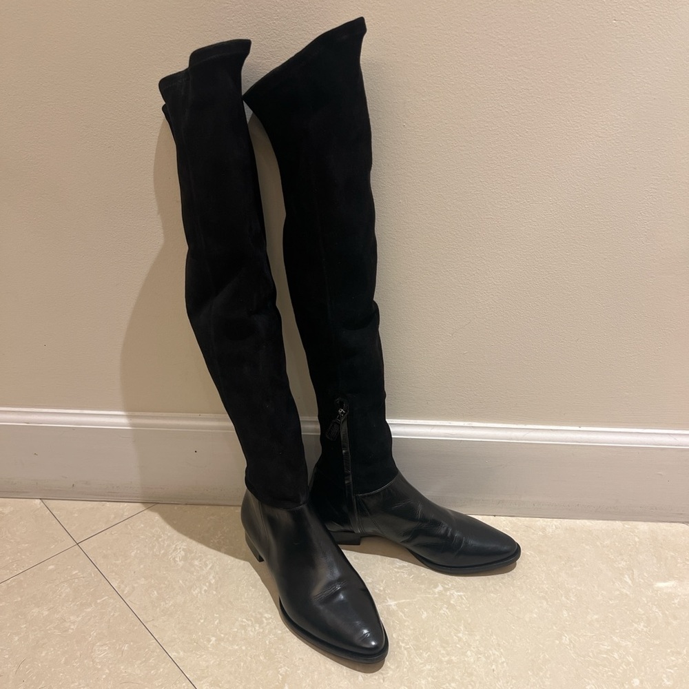 MaxMara Black Leather Boots